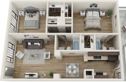Marquee Uptown Houston Apartments Floor Plan 7