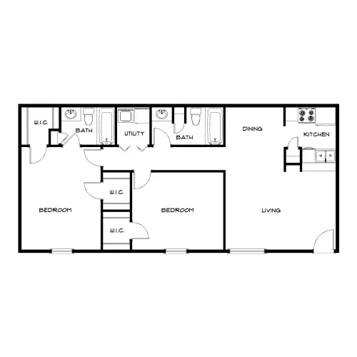 Meyerland Court Apartments Houston Apartment Floor Plan 10