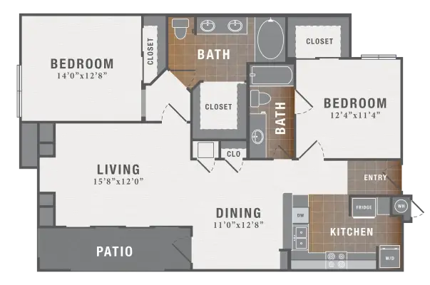 Montecito Houston Apartments Floor Plan 10