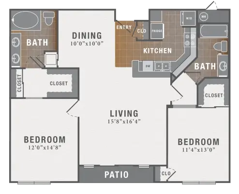 Montecito Houston Apartments Floor Plan 9