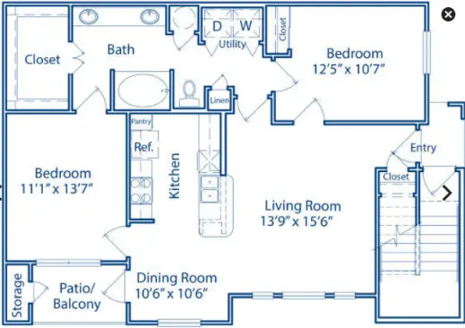 Oak Crest Westchase Houston Apartments Floor Plan 17