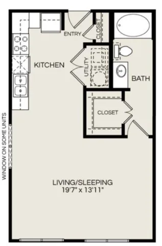 Pearl Woodlake Houston Apartment Floor Plan 1