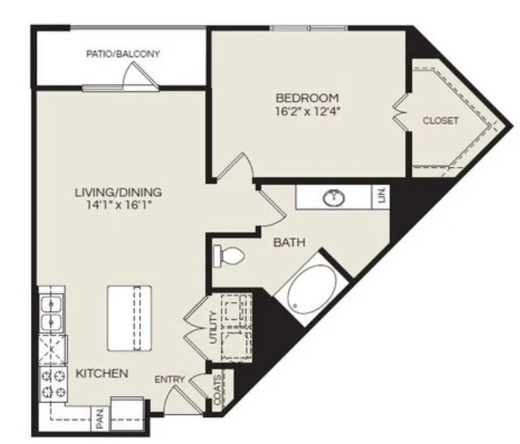 Pearl Woodlake Houston Apartment Floor Plan 7