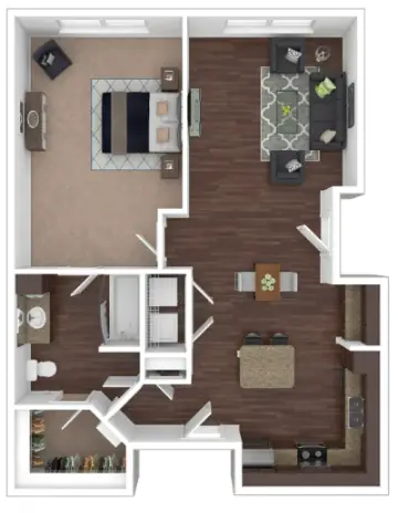Portico at West 8 Houston Apartments Floor Plan 4