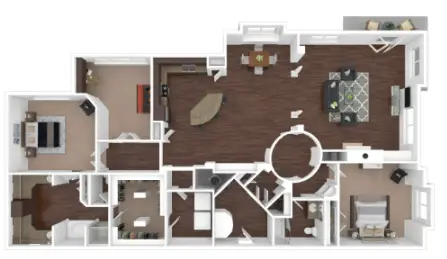 Portico at West 8 Houston Apartments Floor Plan 6