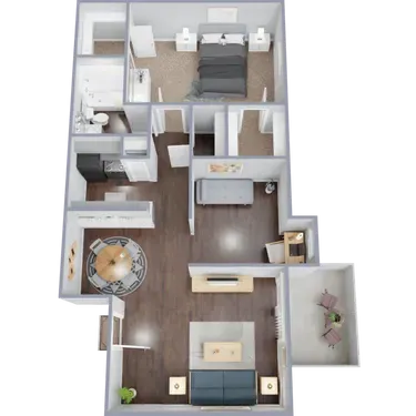 Regal Pointe Houston Apartment Floor Plan 3