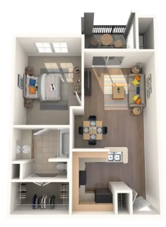 Regency at First Colony Houston Apartments Floor Plan 1