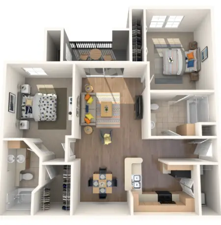 Regency at First Colony Houston Apartments Floor Plan 3