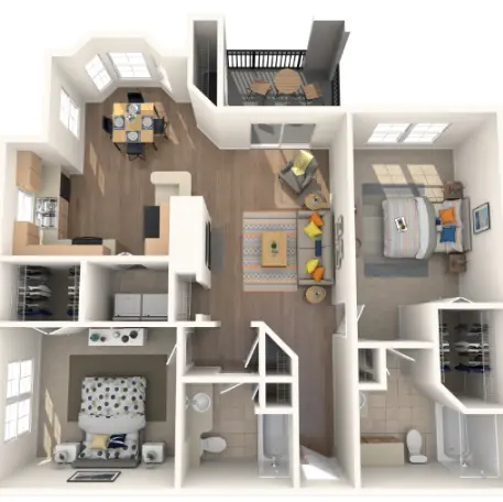 Regency at First Colony Houston Apartments Floor Plan 6