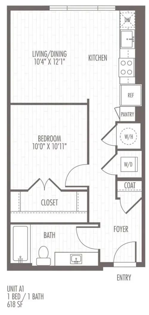 Remy on the Trails Rise Apartments FloorPlan 1