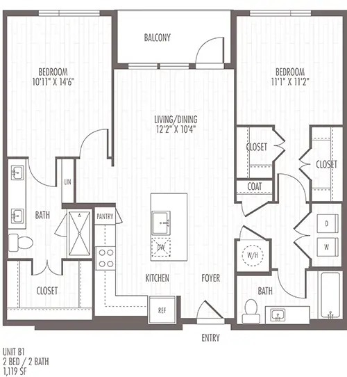 Remy on the Trails Rise Apartments FloorPlan 14