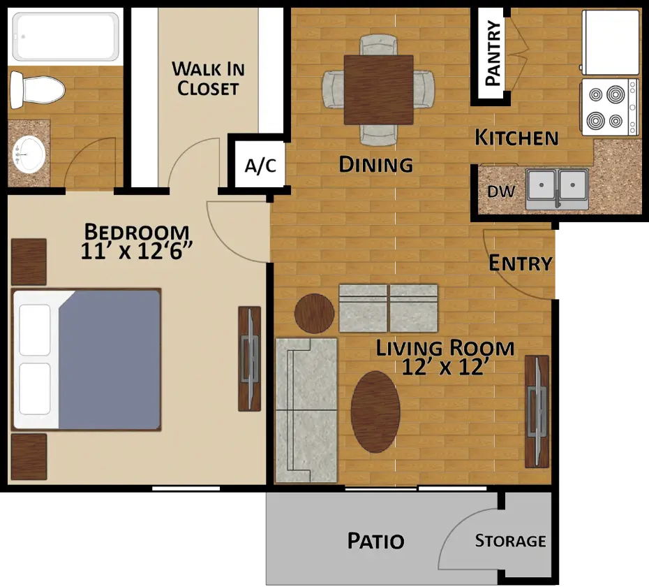 Reserve At Creekbend Apartments Houston ApartmentFloor Plan 2