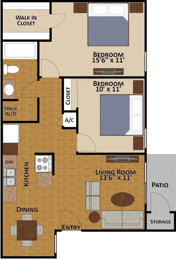 Reserve At Creekbend Apartments Houston ApartmentFloor Plan 3