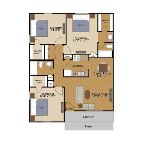 Reserve at Bankside Apartments Houston Apartment Floor Plan 10