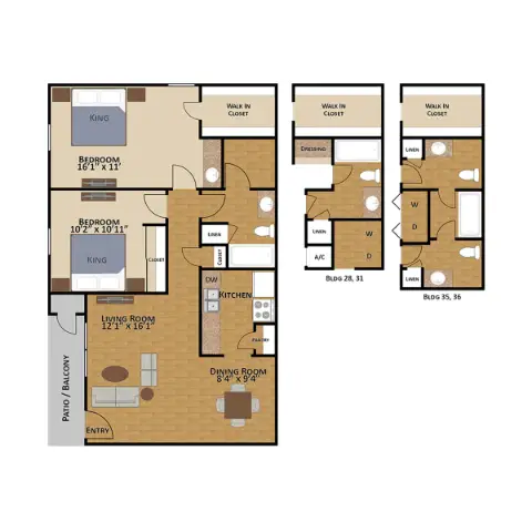 Reserve at Bankside Apartments Houston Apartment Floor Plan 6