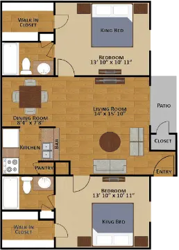 Reserve at Braes Forest Houston Apartments Floor Plan 4