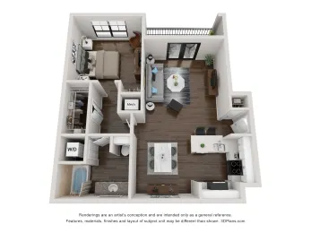 San Paloma Apartments Houston Apartments Floor Plan 1