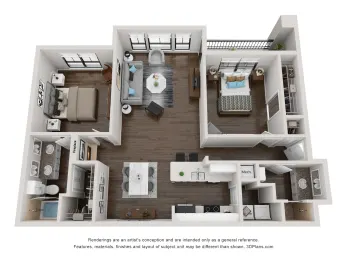 San Paloma Apartments Houston Apartments Floor Plan 5
