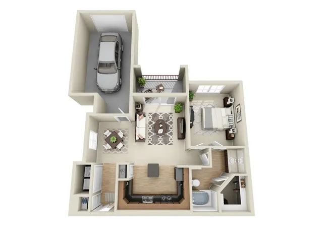 Sorrento at Tuscan Lakes Houston Apartment Floor Plan 4