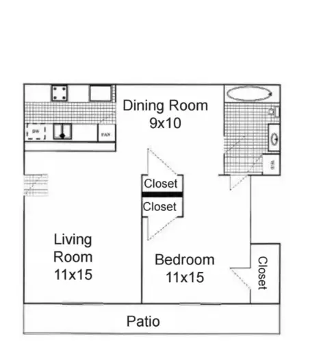 SunBlossom at Woodlake Houston Apartments Floor Plan 2
