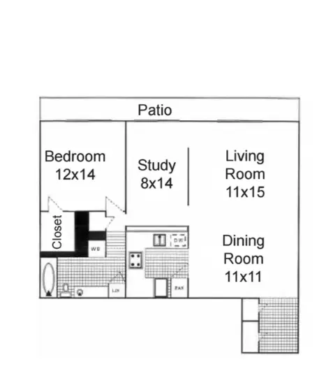 SunBlossom at Woodlake Houston Apartments Floor Plan 4