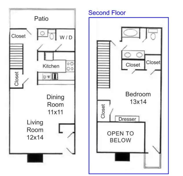 SunBlossom at Woodlake Houston Apartments Floor Plan 6
