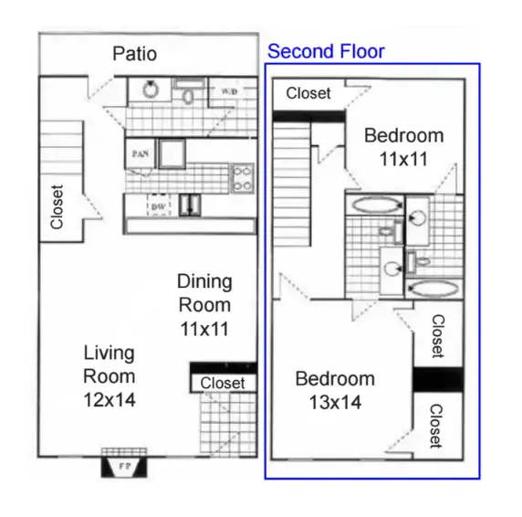SunBlossom at Woodlake Houston Apartments Floor Plan 7