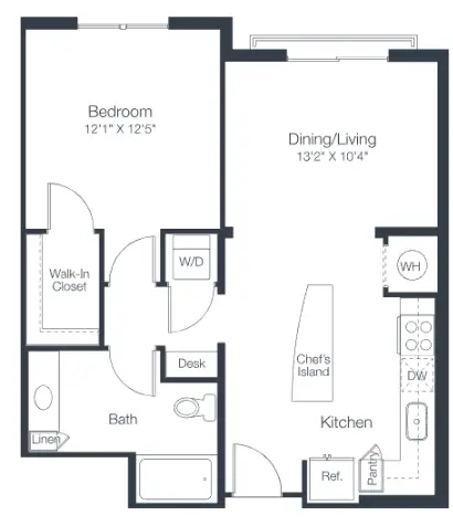 Tate Tanglewood Houston Apartments Floor Plan 12