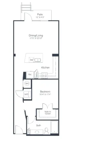 Tate Tanglewood Houston Apartments Floor Plan 14