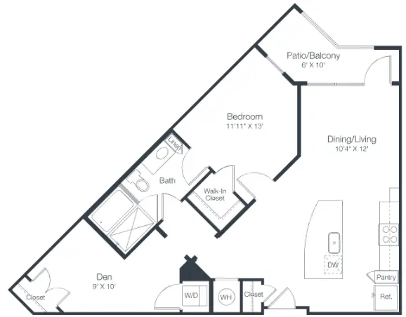 Tate Tanglewood Houston Apartments Floor Plan 19