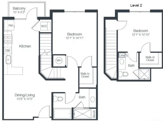 Tate Tanglewood Houston Apartments Floor Plan 21