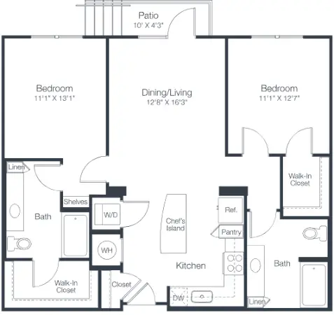 Tate Tanglewood Houston Apartments Floor Plan 29