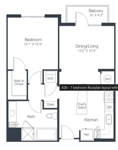 Tate Tanglewood Houston Apartments Floor Plan 8