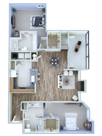 The Addison at Sugar Land Houston Apartments Floor Plan 4