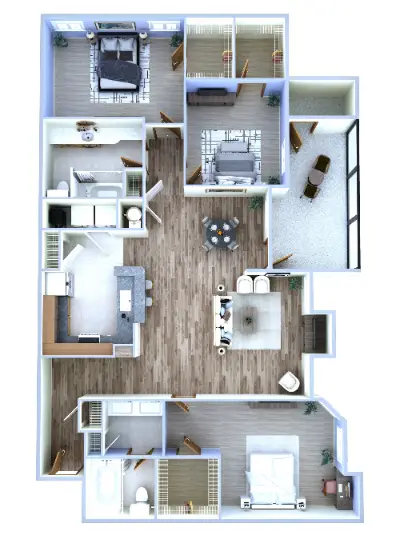 The Addison at Sugar Land Houston Apartments Floor Plan 5