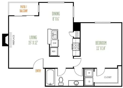 The Argyle Apartments Houston Apartments Floorplan 3