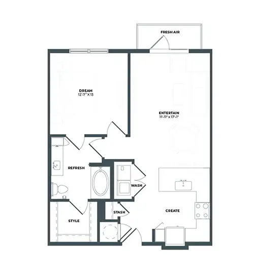 The Darby Rise Apartments FloorPlan 1