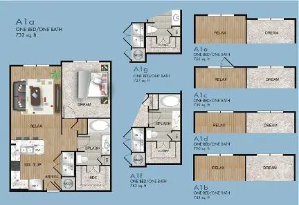 The Dawson Houston Apartments Floor Plan 5