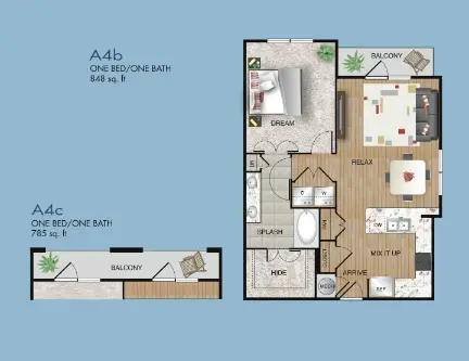 The Dawson Houston Apartments Floor Plan 9