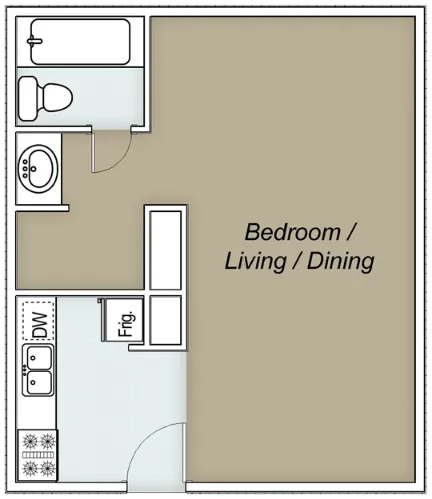 The Landing at Westchase Houston Apartments Floor plan 1