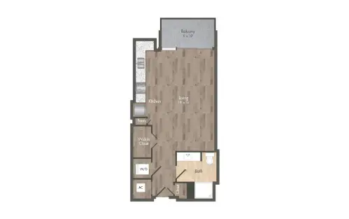 The McAdams at Memorial City Houston Apartments Floor Plan 1