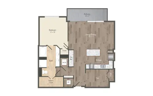 The McAdams at Memorial City Houston Apartments Floor Plan 16