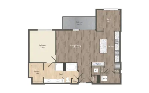 The McAdams at Memorial City Houston Apartments Floor Plan 17