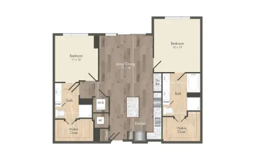 The McAdams at Memorial City Houston Apartments Floor Plan 22