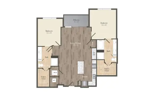 The McAdams at Memorial City Houston Apartments Floor Plan 25