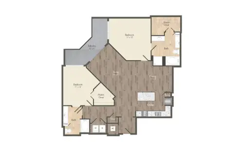 The McAdams at Memorial City Houston Apartments Floor Plan 30