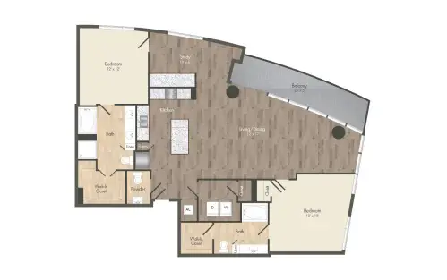 The McAdams at Memorial City Houston Apartments Floor Plan 32