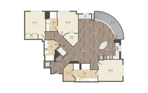 The McAdams at Memorial City Houston Apartments Floor Plan 35