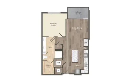 The McAdams at Memorial City Houston Apartments Floor Plan 5