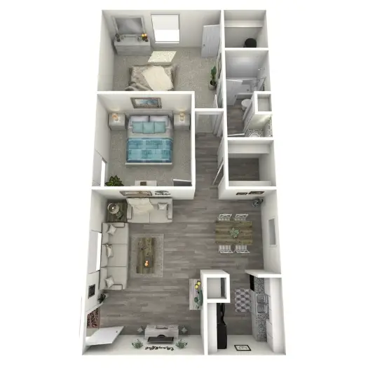The Willows Houston Apartment Floor Plan 3